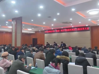 我县召开推进乡镇(街道)整合审批服务执法力量改革大会