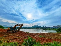 市民又一休闲好去处一一庄塘湖公园火热建设中……